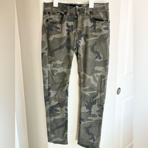 RSQ Men's Gray Camouflage Slim Jeans